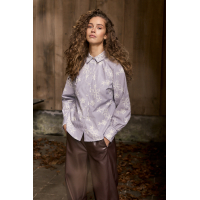 Tramontana Blouse Rhinestones Chocolate